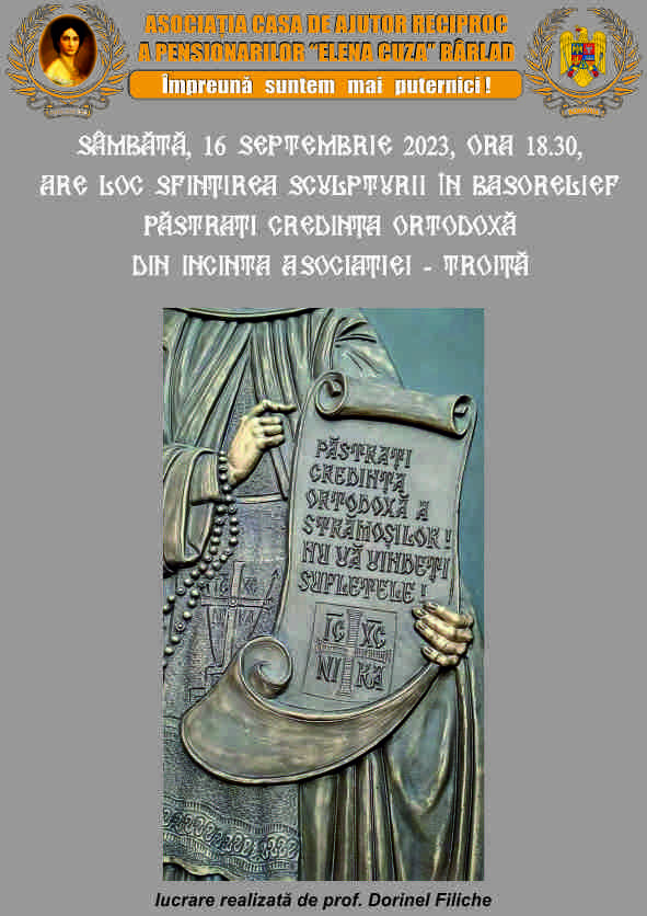 Sfințirea Sculpturii în basorelief ”Păstrați credința ortodoxă”
